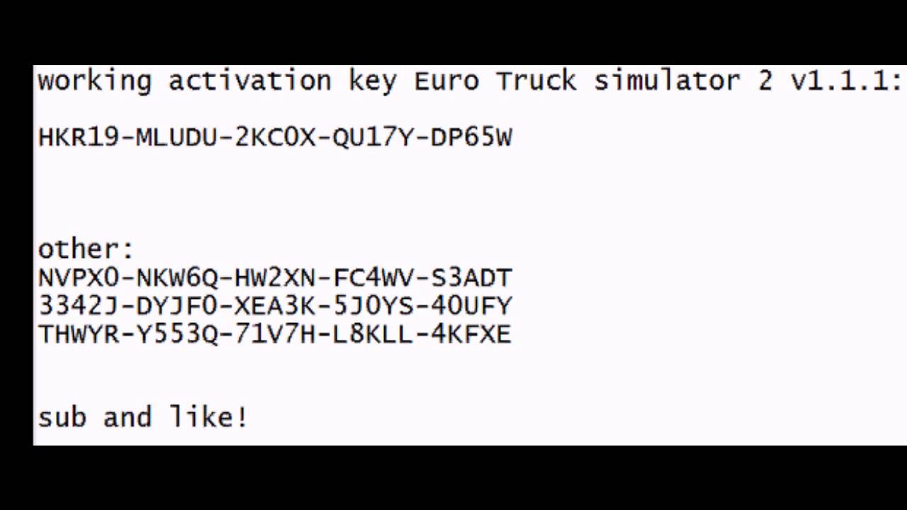 Euro truck simulator 2 key download